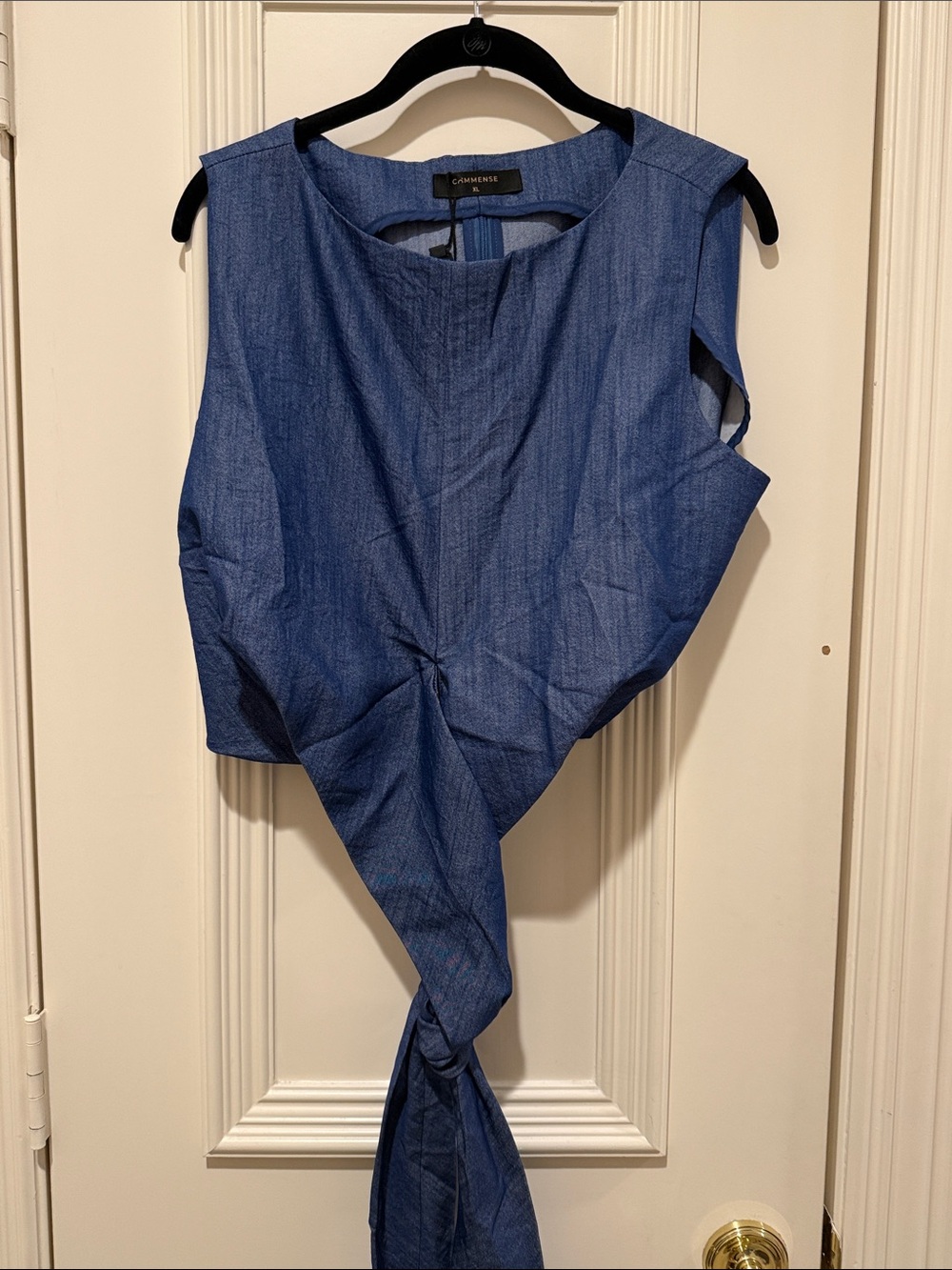Commense Blue Two-Piece Wide-Leg Pantsuit Set - Picture 6 of 12